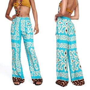 Zara High Waist Bohemian Spring/Summer Trousers